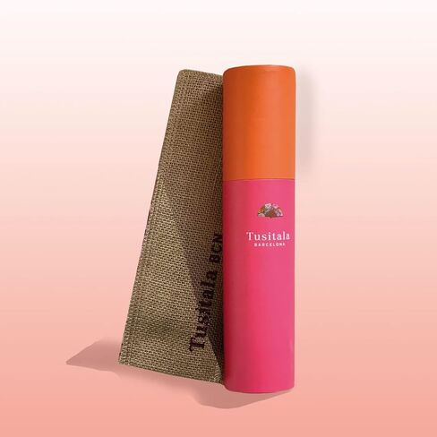 Tusitala Barcelona - Blue Butterflies Hand Fan | Handcrafted Spanish Hand Fan | Cotton Fabric and Wood | Includes Protective Jute Cotton Bag | Authentic Gift | 23cm - 9". in Kuwait