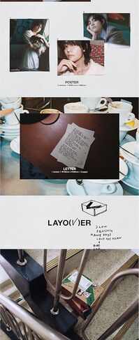 BTS : V Layover (Version 2 - Blue) 1st Solo Album CD+Poster+Photocards+Letter+Photobook A+Photobook B+Postcards+Lyric Book+Checklist+(Extra BTS 6 Photocards+1 Double-Sided Photocard+Pocket Mirror) in Saudi Arabia