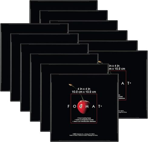 MCS Format Picture Frames, Gallery Wall Frames, Black, 4 x 4, 12-Pack in Saudi Arabia