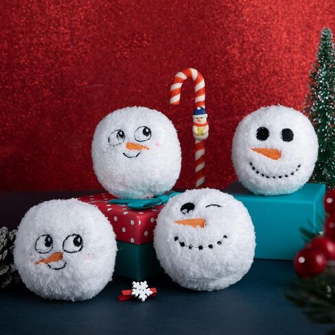 8 Pieces Pet Plush Beach Ball Dog Toy Beach Ball Indoor Ball Dog Toy Plush Stuffed Dog Toy Ball for Pets Indoor Outdoor Games (Snowball) in Saudi Arabia