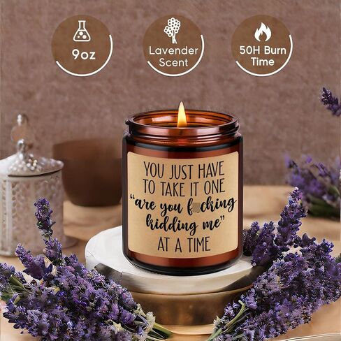 LEADO Candles, Funny Gifts for Women, Men - Boss Gifts, Coworker Gifts for Women - Birthday, Galentines, Valentines Day Gifts for Coworkers, Boss, Work Bestie Gifts - Relaxing Gifts for Women in Kuwait