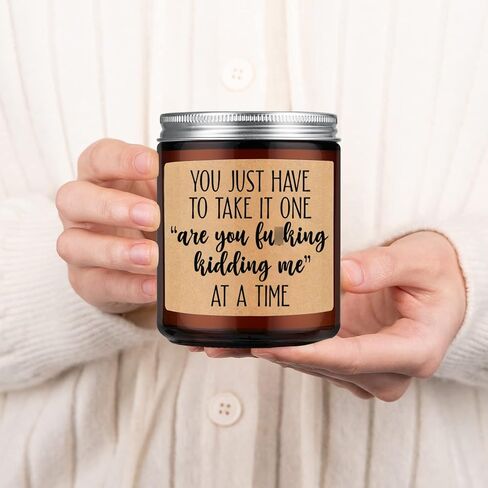 LEADO Candles, Funny Gifts for Women, Men - Boss Gifts, Coworker Gifts for Women - Birthday, Galentines, Valentines Day Gifts for Coworkers, Boss, Work Bestie Gifts - Relaxing Gifts for Women in Kuwait