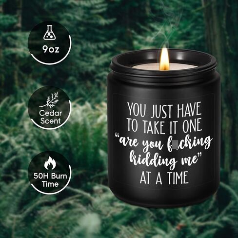 LEADO Candles, Funny Gifts for Women, Men - Boss Gifts, Coworker Gifts for Women - Birthday, Galentines, Valentines Day Gifts for Coworkers, Boss, Work Bestie Gifts - Relaxing Gifts for Women in Kuwait