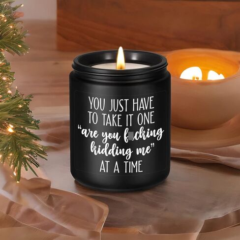 LEADO Candles, Funny Gifts for Women, Men - Boss Gifts, Coworker Gifts for Women - Birthday, Galentines, Valentines Day Gifts for Coworkers, Boss, Work Bestie Gifts - Relaxing Gifts for Women in Kuwait