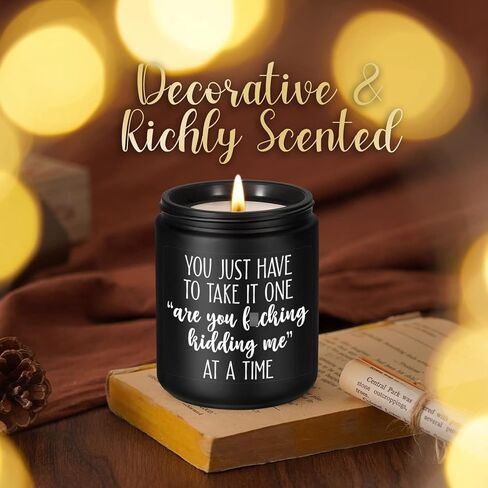 LEADO Candles, Funny Gifts for Women, Men - Boss Gifts, Coworker Gifts for Women - Birthday, Galentines, Valentines Day Gifts for Coworkers, Boss, Work Bestie Gifts - Relaxing Gifts for Women in Kuwait