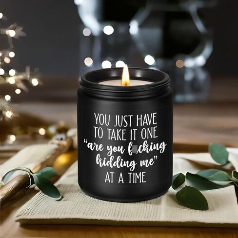 LEADO Candles, Funny Gifts for Women, Men - Boss Gifts, Coworker Gifts for Women - Birthday, Galentines, Valentines Day Gifts for Coworkers, Boss, Work Bestie Gifts - Relaxing Gifts for Women in Kuwait