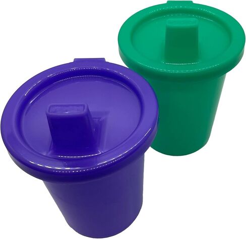 EJA Designs Sippy Cup for 1 Year Old and Toddlers with Attached Lid - Spill Proof, Stackable, Dishwasher Safe - 10 Oz, 4 Count - Never Lose a Lid Again - Baby Sippy Cups (Blue & Orange) in Saudi Arabia