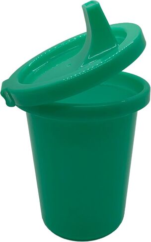 EJA Designs Sippy Cup for 1 Year Old and Toddlers with Attached Lid - Spill Proof, Stackable, Dishwasher Safe - 10 Oz, 4 Count - Never Lose a Lid Again - Baby Sippy Cups (Blue & Orange) in Saudi Arabia