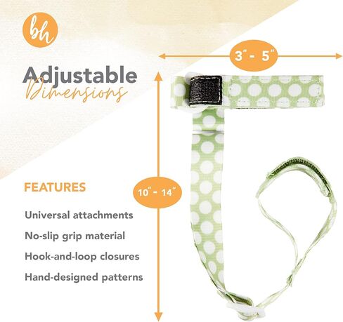 BooginHead SippiGrip Sippy Cup Strap & Baby Bottle Holder 3-Pack, Sienna, Sage, Black in Kuwait