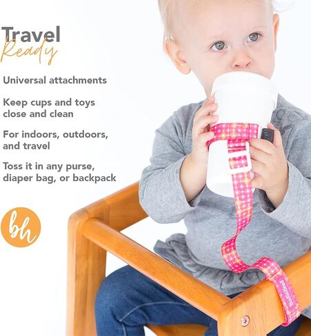 BooginHead SippiGrip Sippy Cup Strap & Baby Bottle Holder 3-Pack, Sienna, Sage, Black in Kuwait