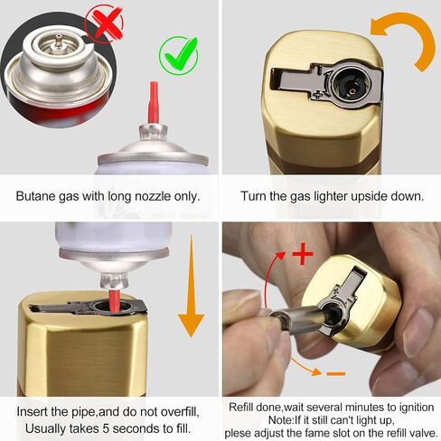 Four Jet Flame Torch Lighter with Punch and Holder, Windproof Torch Lighter Mutifuctional Refillable Butane Lighter, Delicate Box Gift for Men Husband on Birthday Black, Without Butane in Saudi Arabia
