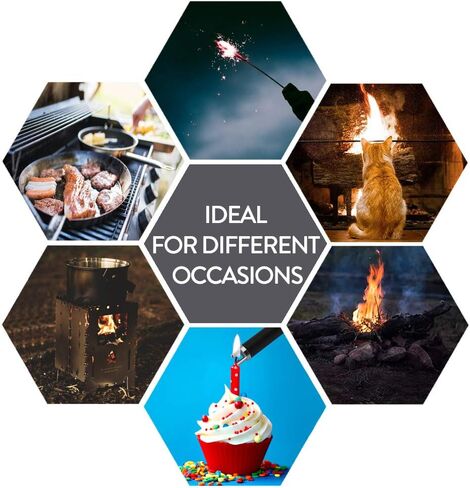 SUPRUS Candle Lighter Electric Rechargeable Arc Lighter with LED Battery Display Perfect for Candle Gas Stove Camping BBQ Party Gift Box in Kuwait