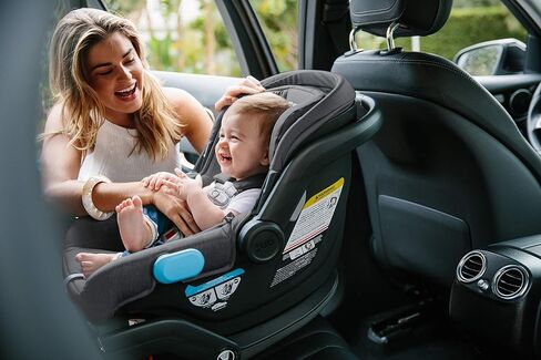 حقيبة سفر UPPAbaby RumbleSeat/Bassinet مع TravelSafe، أسود/أزرق in Kuwait