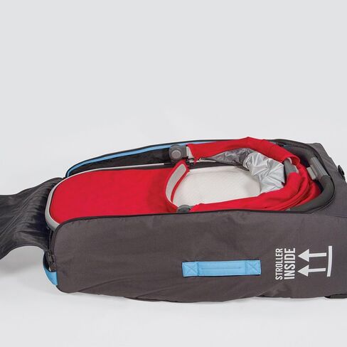 حقيبة سفر UPPAbaby RumbleSeat/Bassinet مع TravelSafe، أسود/أزرق in Kuwait