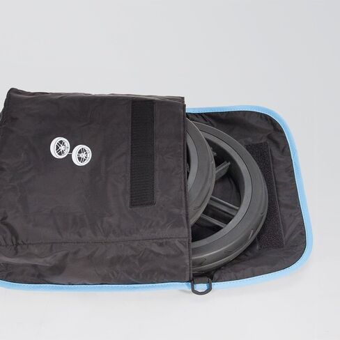 حقيبة سفر UPPAbaby RumbleSeat/Bassinet مع TravelSafe، أسود/أزرق in Kuwait