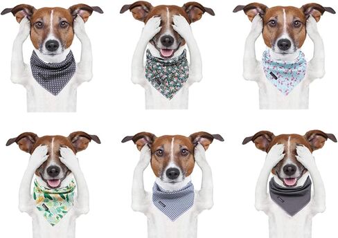 ARING PET Dog Bandana، قطن الكلب عصابات الكلب مثلث المرايل وشاح للكلاب الصغيرة والكبيرة والقطط البحرية منقوشة in Kuwait