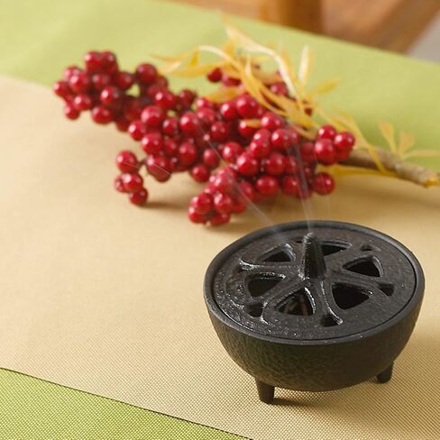 مبخرة مخروطية، مبخرة فحم مخروطية من الحديد الزهر على شكل زهرة اللوتس، حامل مبخرة الفحم للعلاج العطري لتزيين المنزل in Kuwait