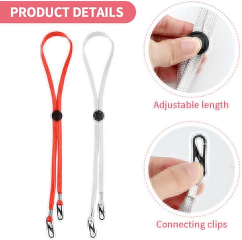 5 قطع من Fawcotu بمشبك مقاوم للرياح لصيد الأسماك وحبل الغولف والتخييم وقبعة بحبل للذقن وركوب القوارب (5 قطع، متعدد الألوان، الحجم: 13.78 بوصة) in Kuwait