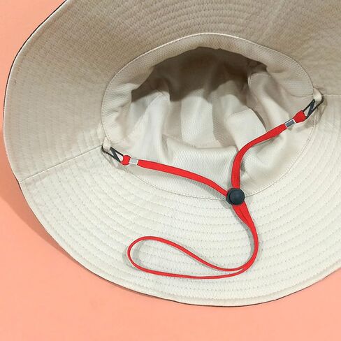 5 قطع من Fawcotu بمشبك مقاوم للرياح لصيد الأسماك وحبل الغولف والتخييم وقبعة بحبل للذقن وركوب القوارب (5 قطع، متعدد الألوان، الحجم: 13.78 بوصة) in Kuwait