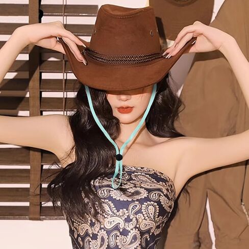 5 قطع من Fawcotu بمشبك مقاوم للرياح لصيد الأسماك وحبل الغولف والتخييم وقبعة بحبل للذقن وركوب القوارب (5 قطع، متعدد الألوان، الحجم: 13.78 بوصة) in Kuwait