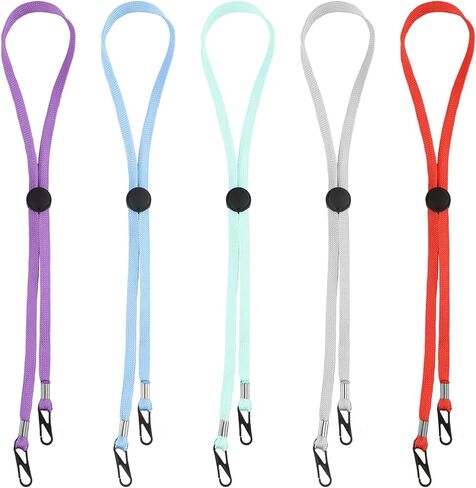 5 قطع من Fawcotu بمشبك مقاوم للرياح لصيد الأسماك وحبل الغولف والتخييم وقبعة بحبل للذقن وركوب القوارب (5 قطع، متعدد الألوان، الحجم: 13.78 بوصة) in Kuwait