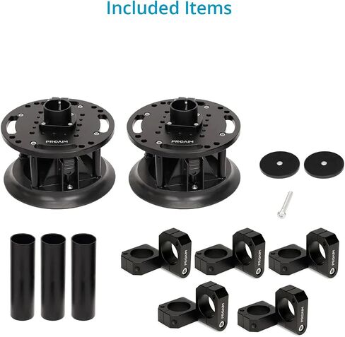 PROAIM Action-King 8" Suction Mount Car Camera Rigging System (ø48mm). 360° Rotating Clamps, Firm & Secure Suction Grip. Strong, Stable & Durable. Offers Desired Angle Setup (CM-ACKG-02) in Saudi Arabia