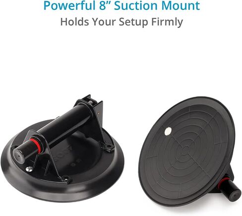 PROAIM Action-King 8" Suction Mount Car Camera Rigging System (ø48mm). 360° Rotating Clamps, Firm & Secure Suction Grip. Strong, Stable & Durable. Offers Desired Angle Setup (CM-ACKG-02) in Saudi Arabia