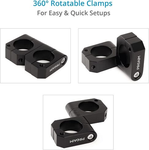 PROAIM Action-King 8" Suction Mount Car Camera Rigging System (ø48mm). 360° Rotating Clamps, Firm & Secure Suction Grip. Strong, Stable & Durable. Offers Desired Angle Setup (CM-ACKG-02) in Saudi Arabia