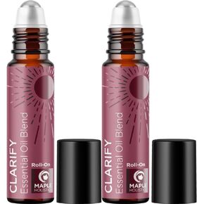 زيت أساسي للصداع - ينقي الصداع من مزيج الزيوت العطرية مع زيوت العلاج العطري - زيت النعناع وإكليل الجبل واللافندر على الزيوت العطرية لاسترخاء البشرة والعناية الذاتية، عبوة من قطعتين in Kuwait