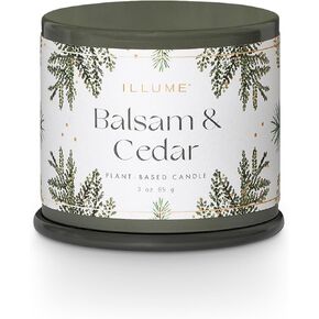 شمعة ILLUME Vanity Tin، بيضاء شتوية، مميزة 11.8 أونصة.