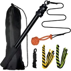 APOSU Flirt Pole Interactive Toys for Dogs Chase and Drag, Durable Teaser Wand with Pet Fleece Rope Tether Lure Toy o Outdoor Exercise & Training for Small Medium Large Dogs in Kuwait