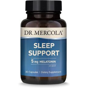 دكتور ميركولا، دعم النوم مع الميلاتونين، 10 ملغ من الميلاتونين لكل حصة، 30 حصة (30 كبسولة)، مكمل غذائي، يدعم النوم الصحي والتركيز الذهني، غير معدل وراثيًا in Kuwait