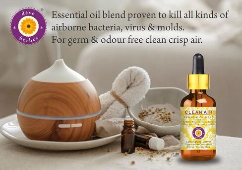Deve Herbes Asthma Relief Breathe Easy Suitable for Asthamatic People with High Blood Pressure. Aromatherapy Essential Oil Blend of Cajeput, Holy Basil (Tulsi) & Spearmint Essential Oils 10ml(0.33oz) in Saudi Arabia