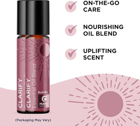 زيت أساسي للصداع - ينقي الصداع من مزيج الزيوت العطرية مع زيوت العلاج العطري - زيت النعناع وإكليل الجبل واللافندر على الزيوت العطرية لاسترخاء البشرة والعناية الذاتية، عبوة من قطعتين in Kuwait