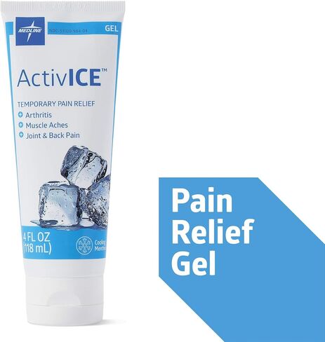 Medline ActivICE Topical Pain Reliever Gel, Great for Arthritis, Muscle Aches and Back Injuries, 4-oz Tube in Saudi Arabia