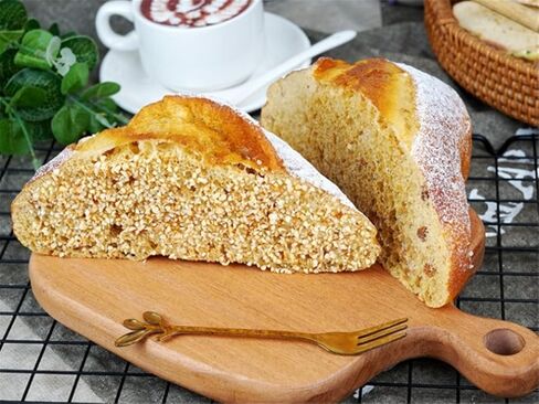 UXOWOXU قطعتان من الخبز المشطوف الاصطناعي لتزيين الخبز المخمر نموذج مخبز تصوير فوتوغرافي (ألم بلانك بيسان) in Kuwait