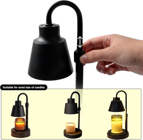 Wellehomi Candle Warmer Lamp,Height Adjustable Candle Lamp with Timer,Dimmable Candle Light Wax Warming Lamp Candle Melting Lamp for Valentine Mother's Day for Mom Women Mother Girl in Kuwait