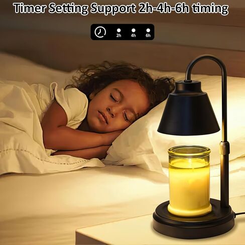 Wellehomi Candle Warmer Lamp,Height Adjustable Candle Lamp with Timer,Dimmable Candle Light Wax Warming Lamp Candle Melting Lamp for Valentine Mother's Day for Mom Women Mother Girl in Kuwait