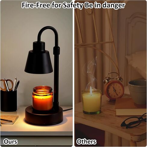 Wellehomi Candle Warmer Lamp,Height Adjustable Candle Lamp with Timer,Dimmable Candle Light Wax Warming Lamp Candle Melting Lamp for Valentine Mother's Day for Mom Women Mother Girl in Kuwait