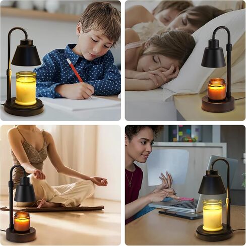 Wellehomi Candle Warmer Lamp,Height Adjustable Candle Lamp with Timer,Dimmable Candle Light Wax Warming Lamp Candle Melting Lamp for Valentine Mother's Day for Mom Women Mother Girl in Kuwait