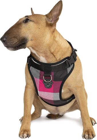 Canada Pooch No Pull Dog Harness Adjustable Dog Harness for Walking Dogs Seat Belt Harness, Front & Back D-Rings for Comfort & Control - Splatter/S in Kuwait