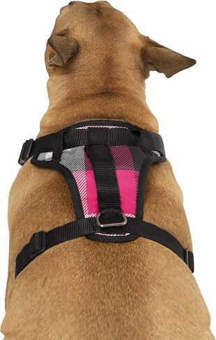 Canada Pooch No Pull Dog Harness Adjustable Dog Harness for Walking Dogs Seat Belt Harness, Front & Back D-Rings for Comfort & Control - Splatter/S in Kuwait