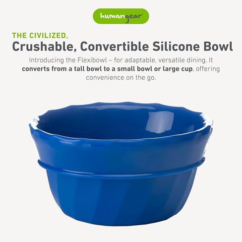 humangear Flexibowl | Convertible Camping Bowl | On the Go | Packable & Easy to Clean, Orange in Saudi Arabia