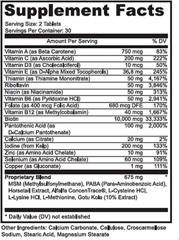 Vitol - Great Hair - 60 tablets in Saudi Arabia