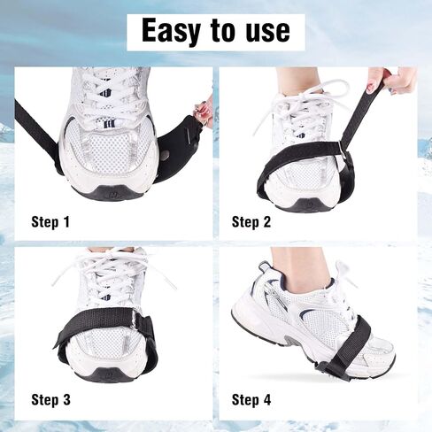 Crampons for Hiking Boots, Ice Cleats with 7 Micro Shoe Spikes, Anti Slip Ice Snow Grips for Walking Climbing Hiking Ice Fishing, Average Size in Kuwait