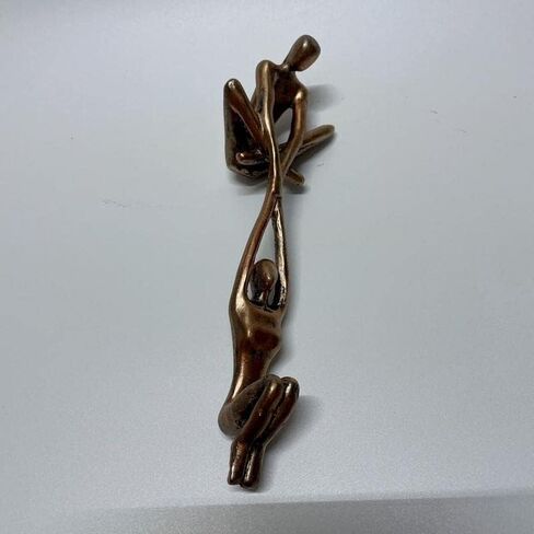 تمثال للزوجين من واي دبليو اتش دبليو ال اكس، ديكور منزلي فني لديكور المنزل والجلوس على الرف، هدية عصرية برونز للازواج من الحديد الزهر لديكور المنزل والمزرعة وغرفة النوم وغرفة المعيشة in Kuwait