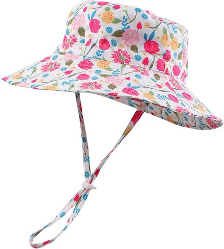 قبعة Peecabe Baby Sun Hat للفتيات الصغار قبعة قابلة للتعديل للأطفال قبعة صيفية للأطفال الأولاد للحماية من الشمس in Kuwait