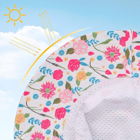 قبعة Peecabe Baby Sun Hat للفتيات الصغار قبعة قابلة للتعديل للأطفال قبعة صيفية للأطفال الأولاد للحماية من الشمس in Kuwait