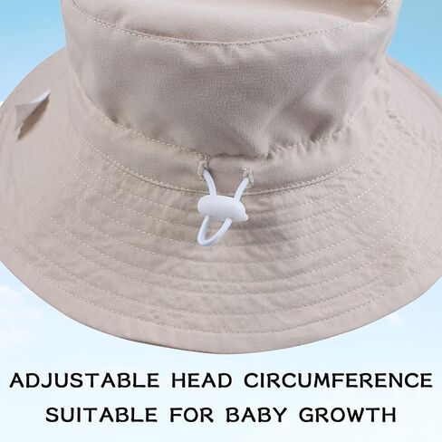 قبعة Peecabe Baby Sun Hat للفتيات الصغار قبعة قابلة للتعديل للأطفال قبعة صيفية للأطفال الأولاد للحماية من الشمس in Kuwait