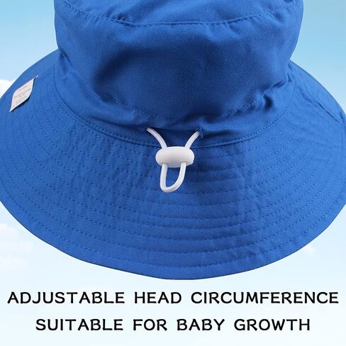 قبعة Peecabe Baby Sun Hat للفتيات الصغار قبعة قابلة للتعديل للأطفال قبعة صيفية للأطفال الأولاد للحماية من الشمس in Kuwait